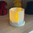 Oktagon Lysestage (Kun til LED-lys)