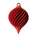 Spiral Julekugle – Rød