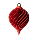 Spiral Julekugle – Rød