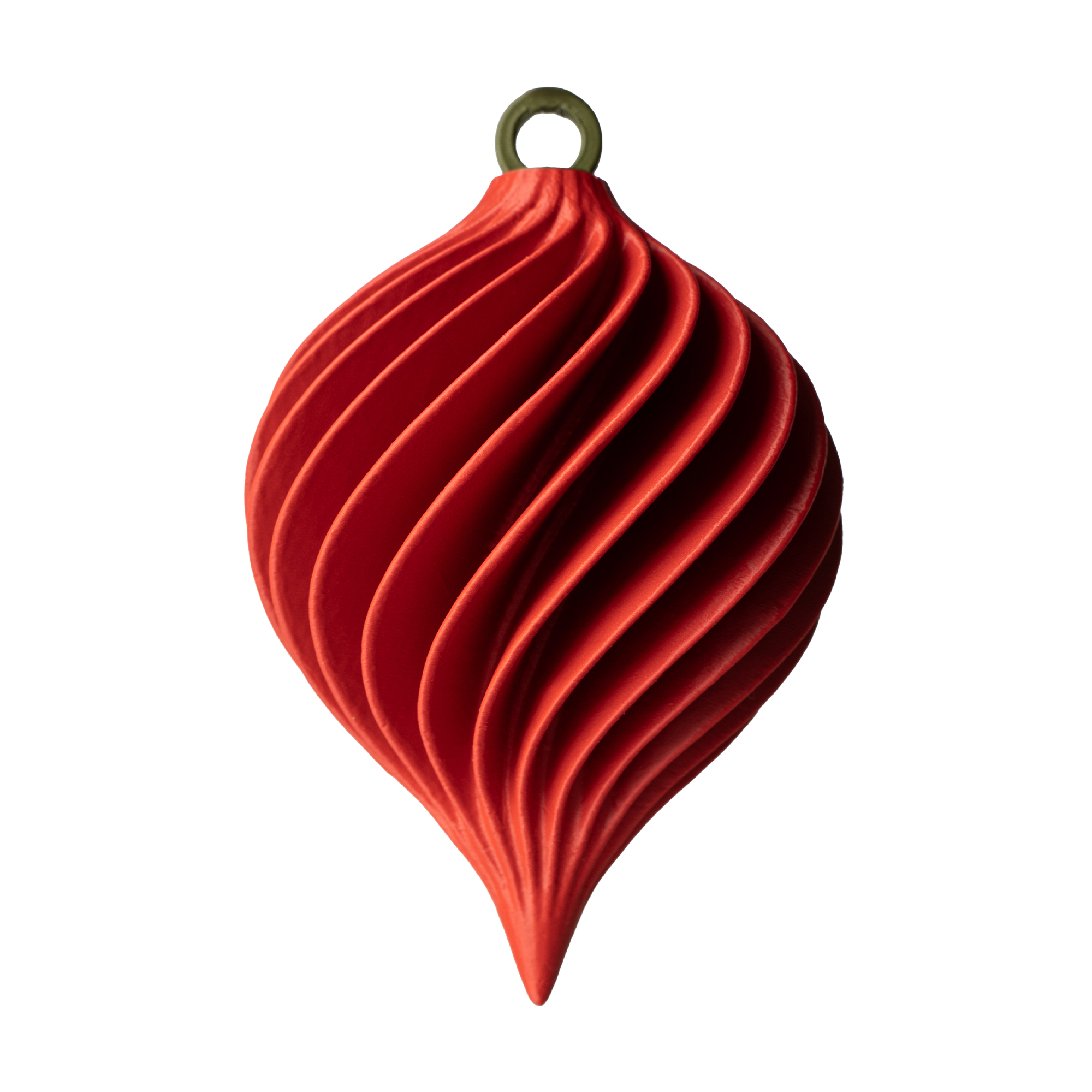 Spiral Julekugle – Rød
