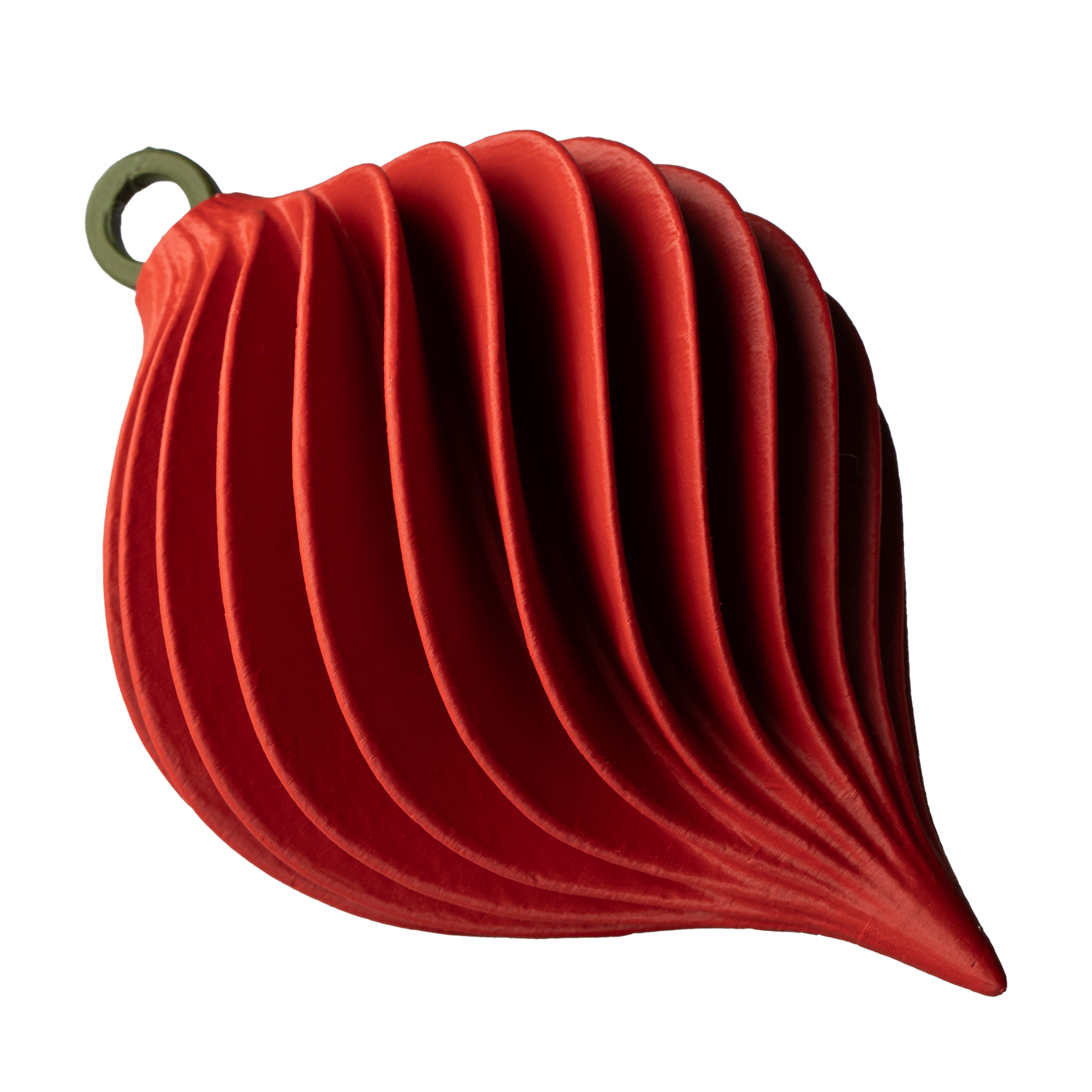 Spiral Julekugle – Rød