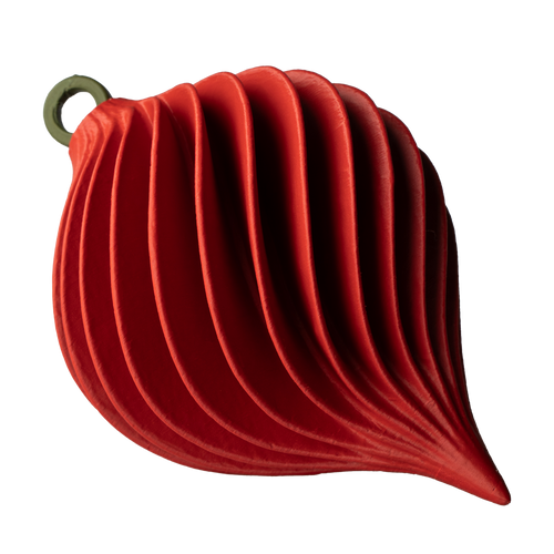 Spiral Julekugle – Rød