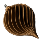 Spiral Julekugle – Perle Guld