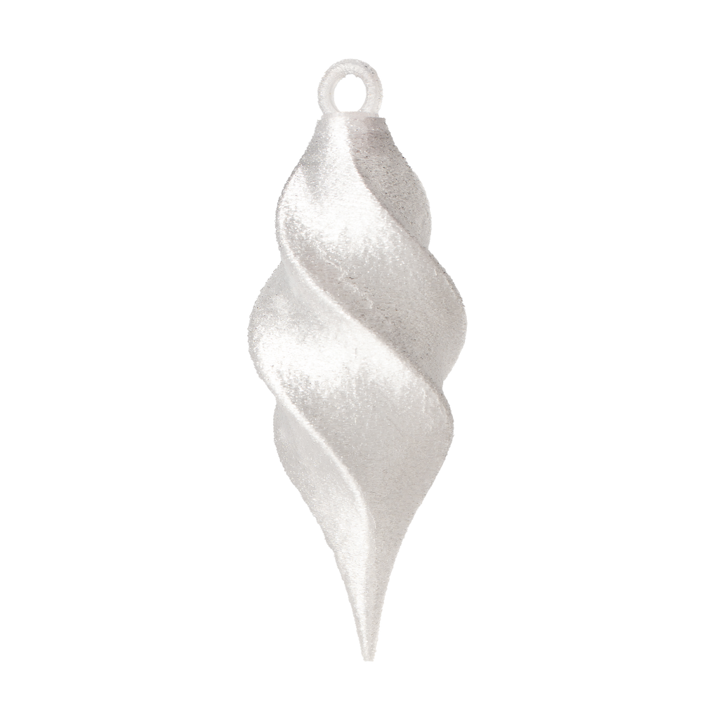Minimalistisk Spiral Julekugle – Krystal