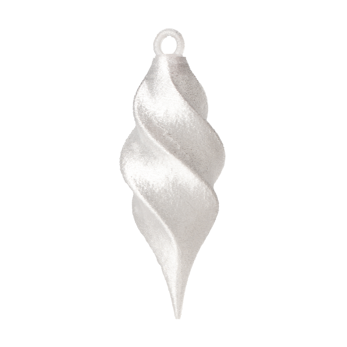 Minimalistisk Spiral Julekugle – Krystal