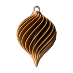Spiral Julekugle – Perle Guld