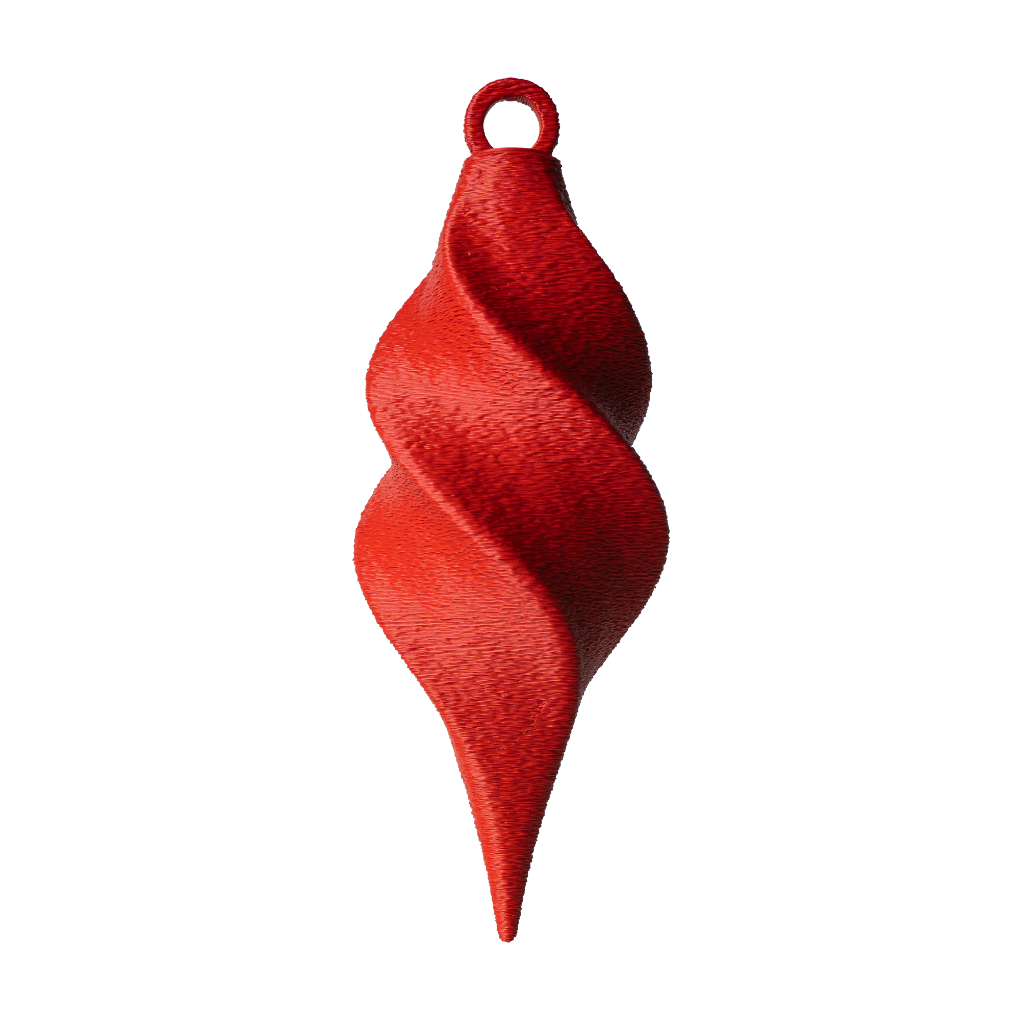 Minimalistisk Spiral Julekugle - Rød