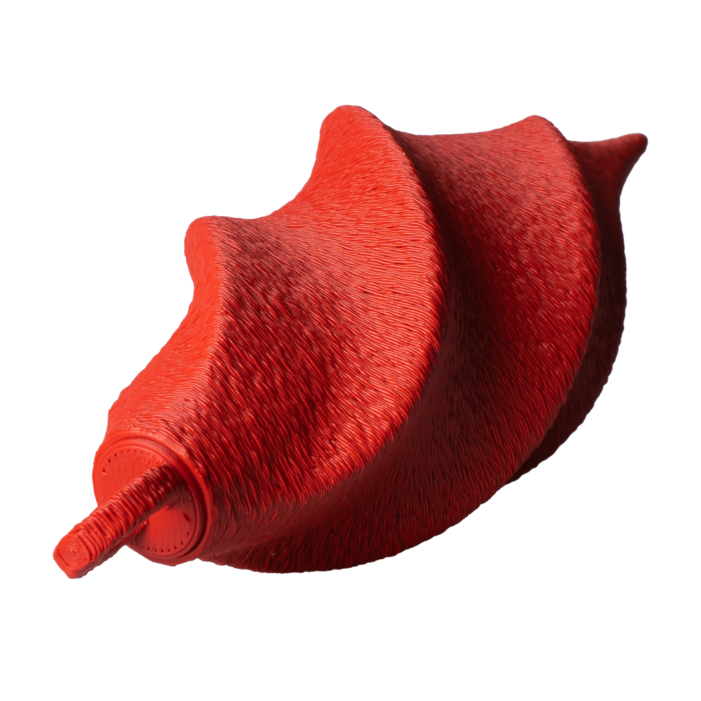 Minimalistisk Spiral Julekugle - Rød