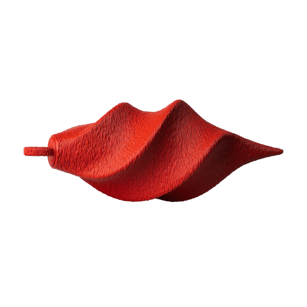 Minimalistisk Spiral Julekugle - Rød